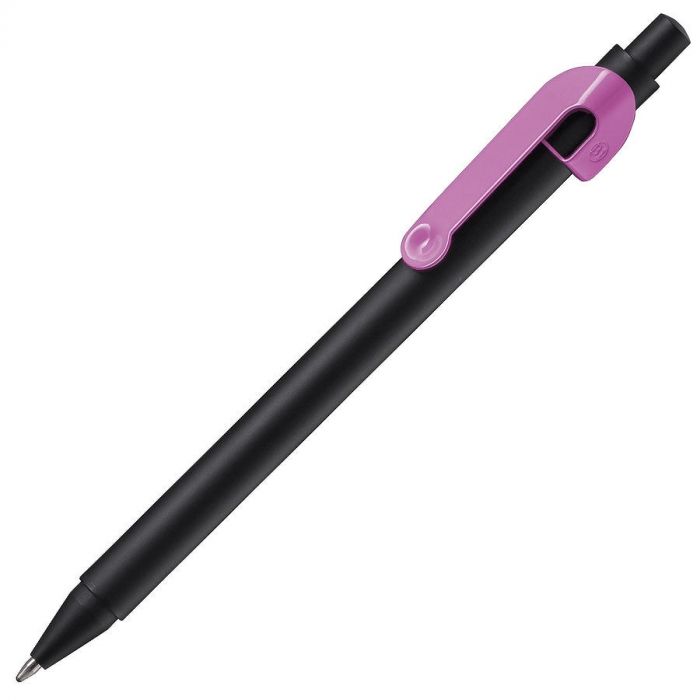 Ручка шариковая SNAKE, розовый, черный
