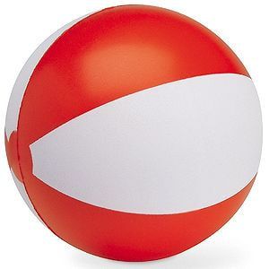 Мяч надувной ЗЕБРА 45 см, красный, белый