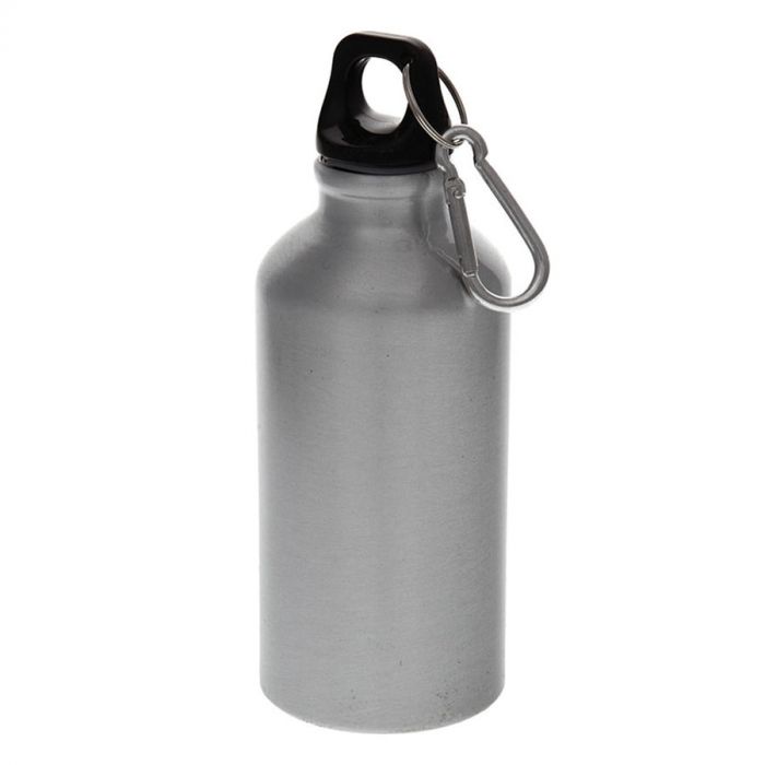Бутылка для воды с карабином MENTO, серый