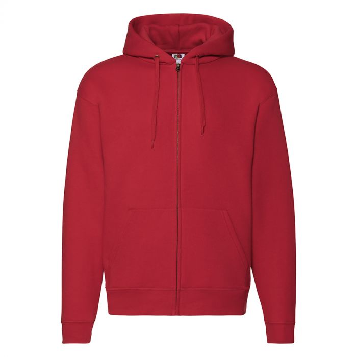 Толстовка PREMIUM HOODED SWEAT JACKET 260, красный