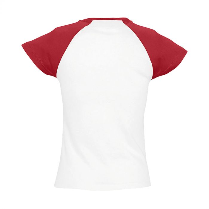 Футболка женская MILKY 150, красный, белый