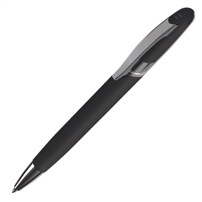 Ручка шариковая FORCE, черный, серебристый