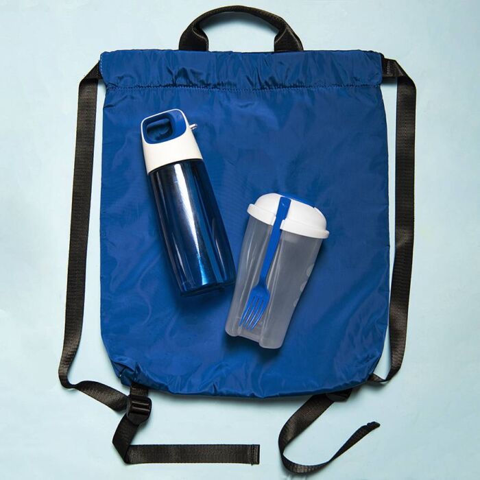 Набор подарочный FITKIT: бутылка для воды, синий