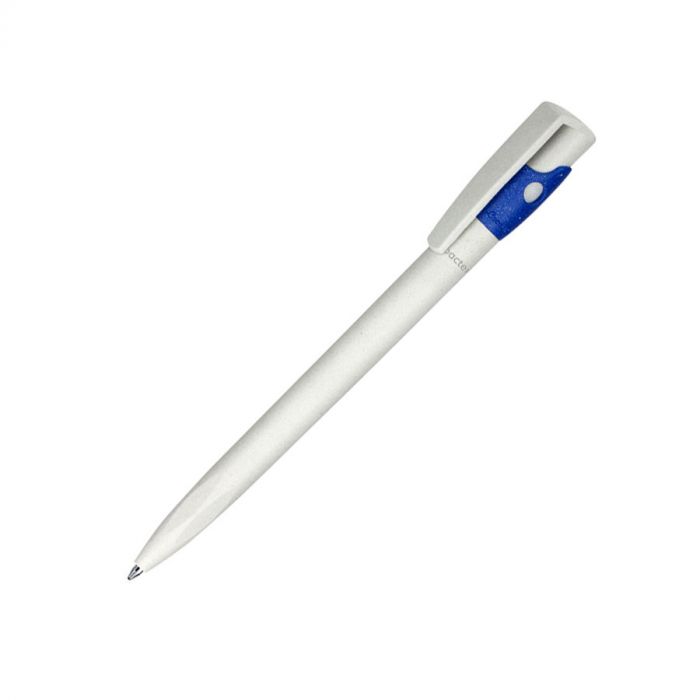 Ручка шариковая KIKI EcoLine SAFE TOUCH, белый, синий