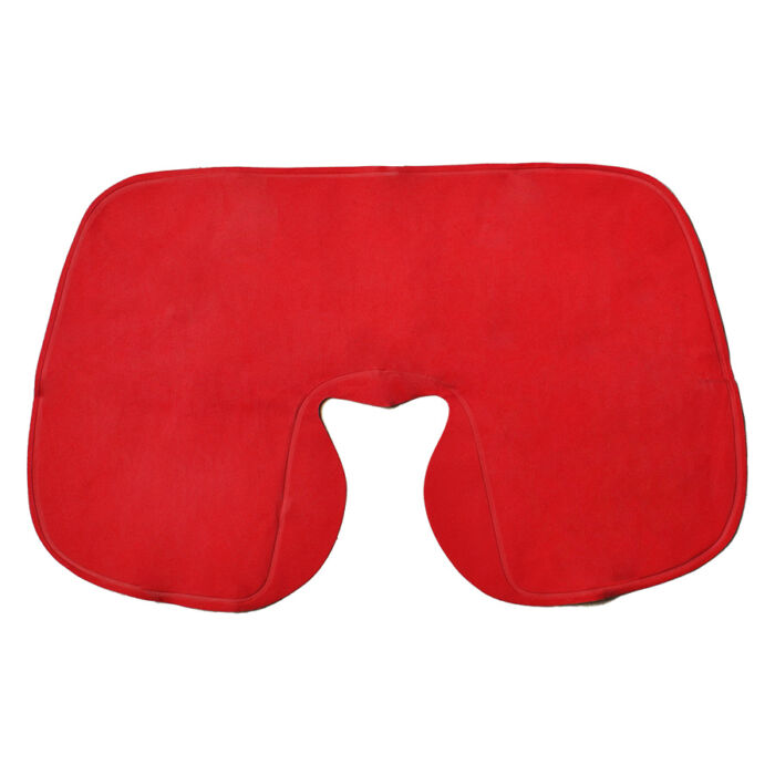 Подушка ROAD надувная дорожная в футляре, красный