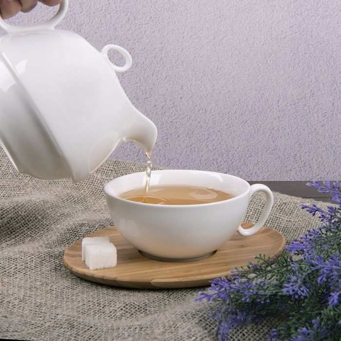 Набор Мила: чайник и чайная пара в подарочной упаковке, коричневый, белый