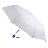 Зонт складной FANTASIA, белый, фиолетовый