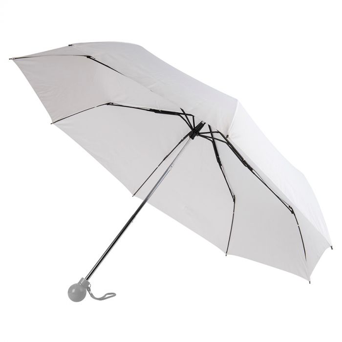 Зонт складной FANTASIA, белый, серый