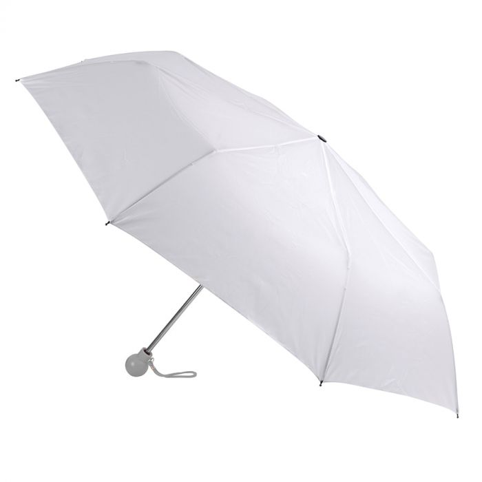 Зонт складной FANTASIA, белый, серый
