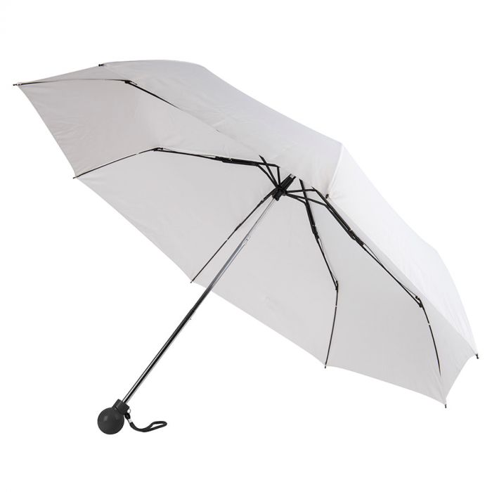 Зонт складной FANTASIA, белый, черный