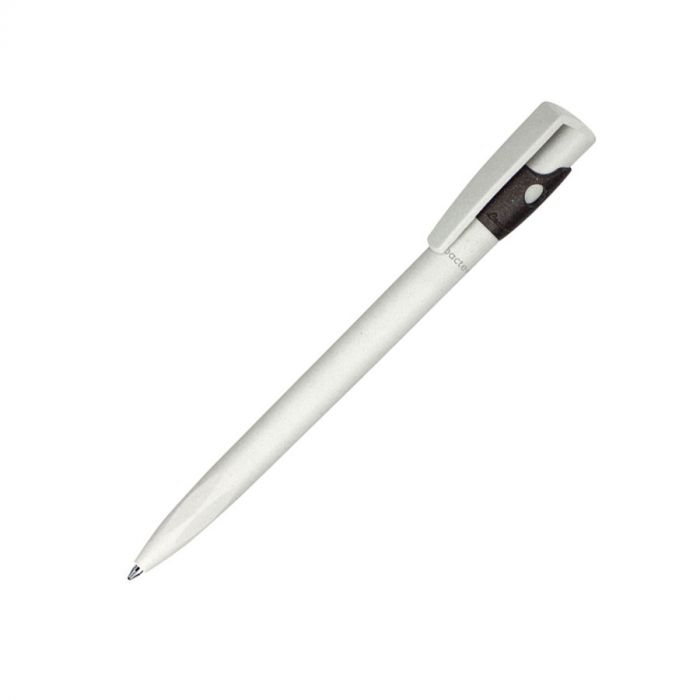 Ручка шариковая KIKI EcoLine SAFE TOUCH, белый, черный