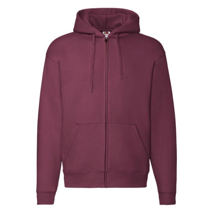 Толстовка PREMIUM HOODED SWEAT JACKET 260, бордовый