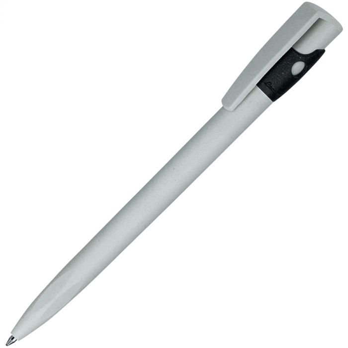 Ручка шариковая из экопластика KIKI ECOLINE, серый, черный