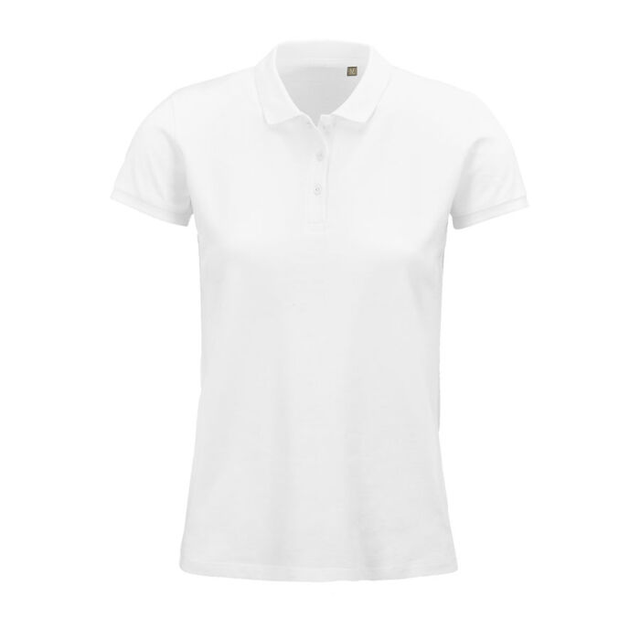 Рубашка поло женская PLANET WOMEN 170 из органического хлопка, белый
