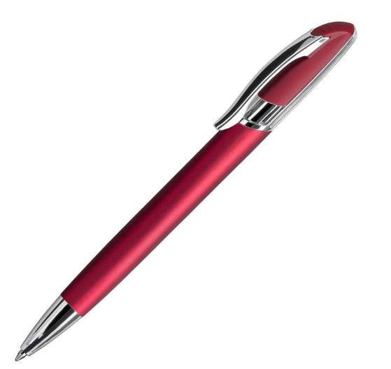 Ручка шариковая FORCE, красный, серебристый