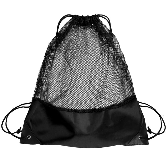 Рюкзак мешок с укреплёнными уголками Mesh, черный