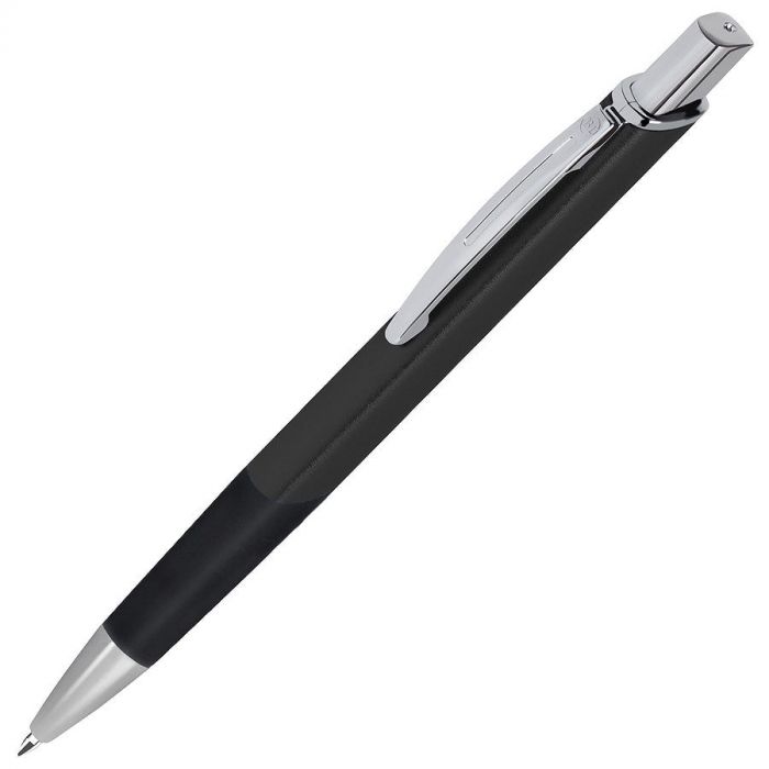 Ручка шариковая SQUARE, черный, серебристый