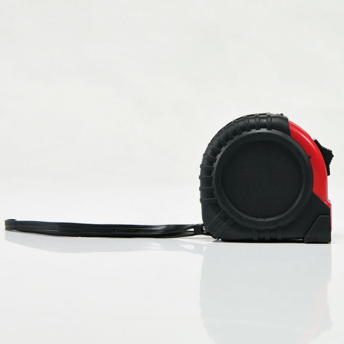 Рулетка GRADE с металлическим клипом 5 м., черный, красный