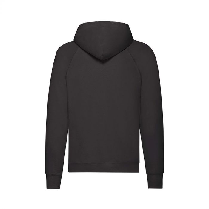 Толстовка без начеса LIGHTWEIGHT HOODED SWEAT 240, черный