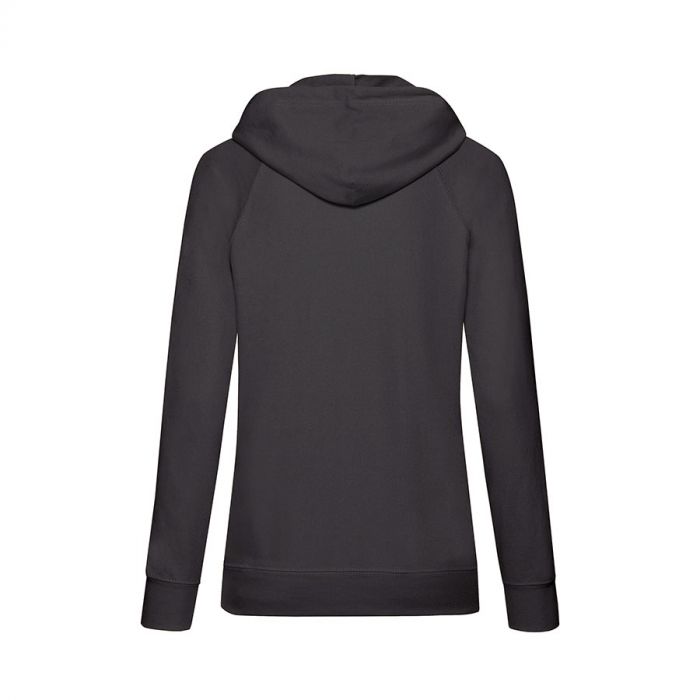 Толстовка женская без начеса LIGHTWEIGH HOODED SWEAT 240, черный