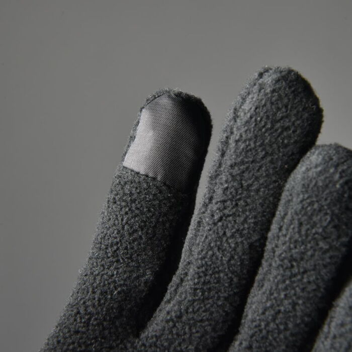 Перчатки флисовые сенсорные TRAIL, темно-серый