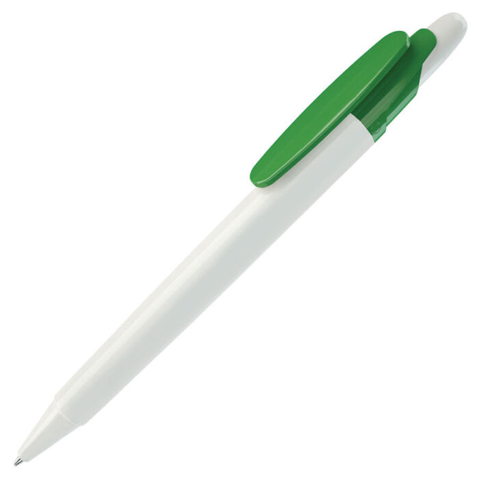 Ручка шариковая OTTO, белый, зеленый