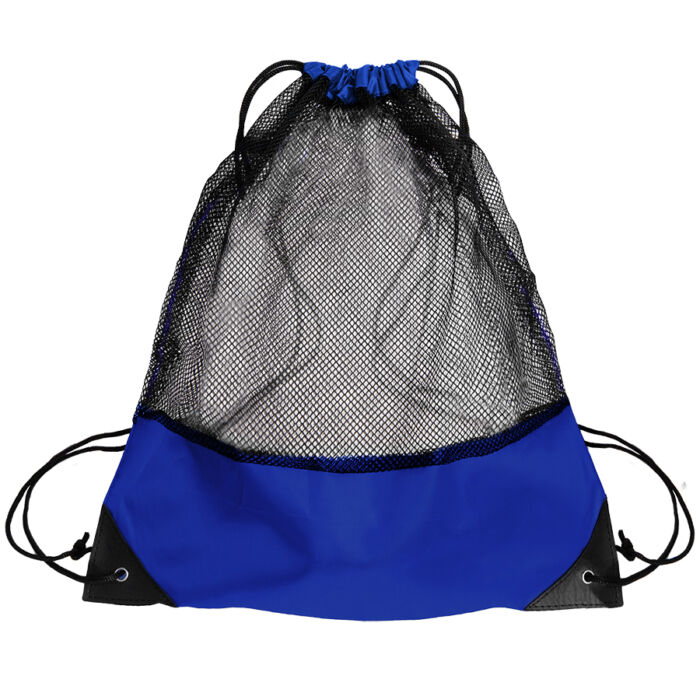 Рюкзак мешок с укреплёнными уголками Mesh, синий
