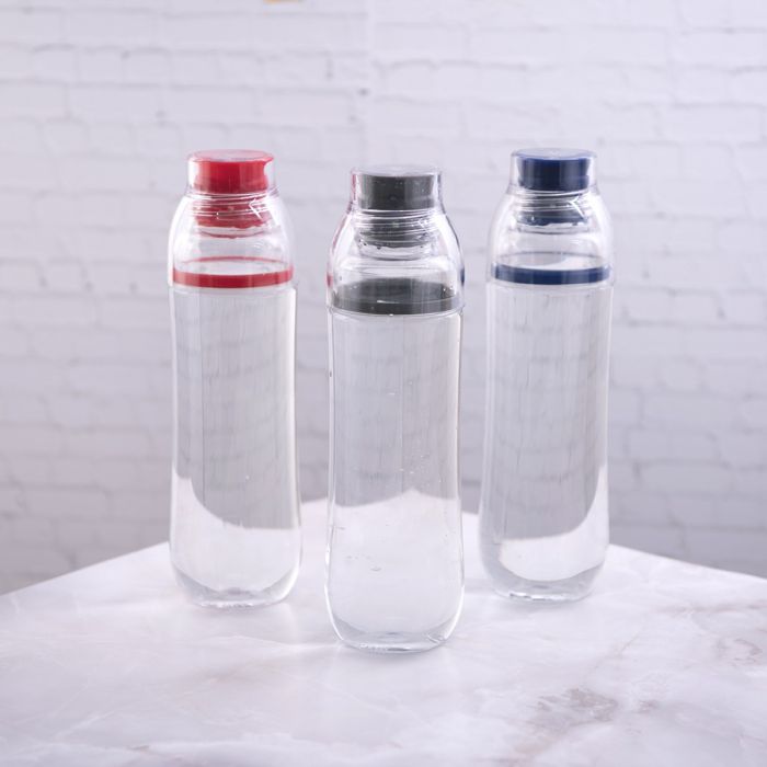 Бутылка для воды FIT, прозрачный, серый