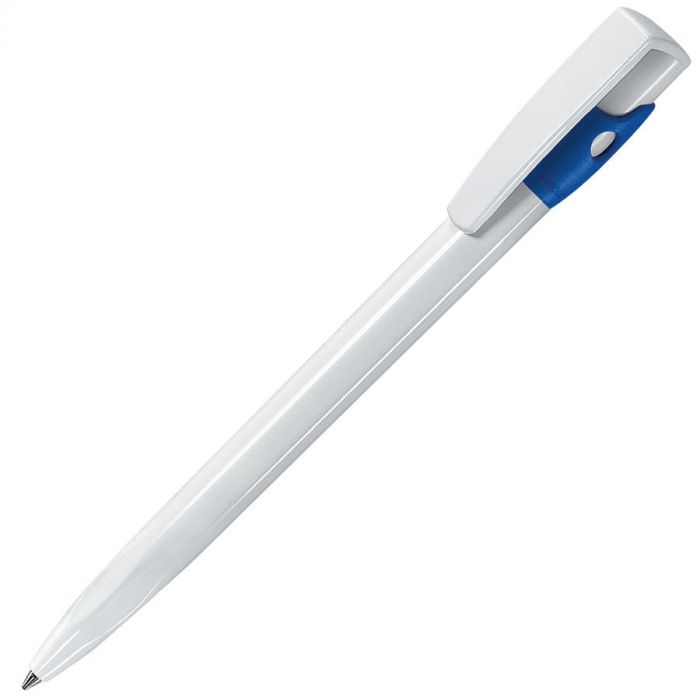 Ручка шариковая KIKI, белый, ярко-синий