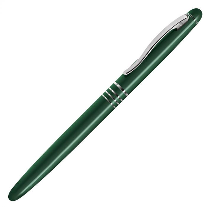 Ручка-роллер GLANCE, зеленый, серебристый