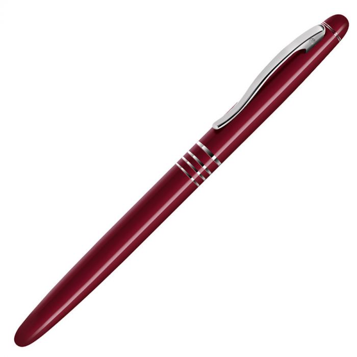 Ручка-роллер GLANCE, красный, серебристый
