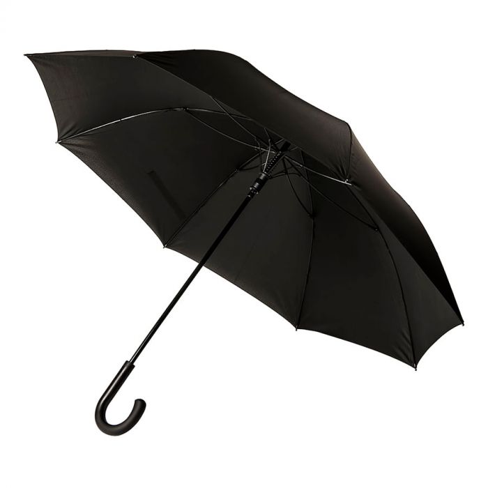 Зонт-трость CAMBRIDGE с ручкой soft-touch чёрный, черный