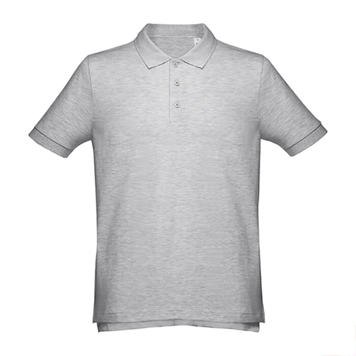 Рубашка-поло мужская ADAM 195, серый меланж