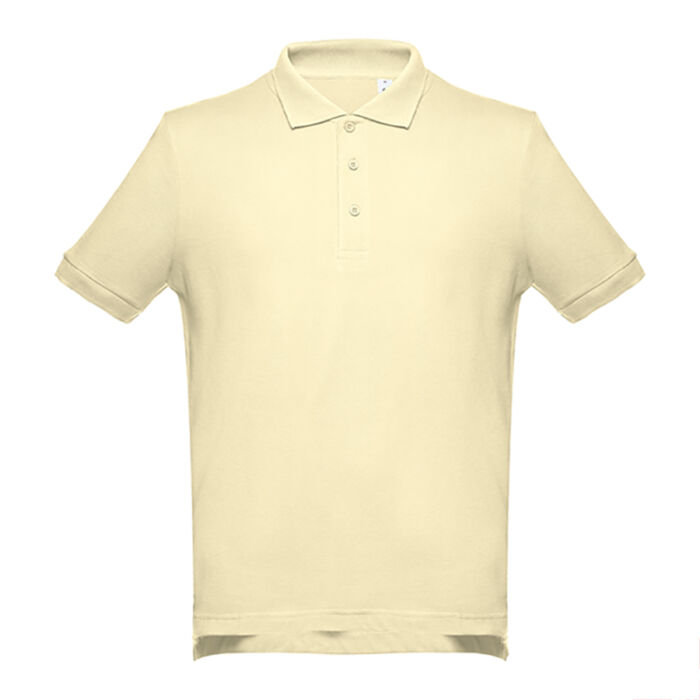 Рубашка-поло мужская ADAM 195, пастельный желтый