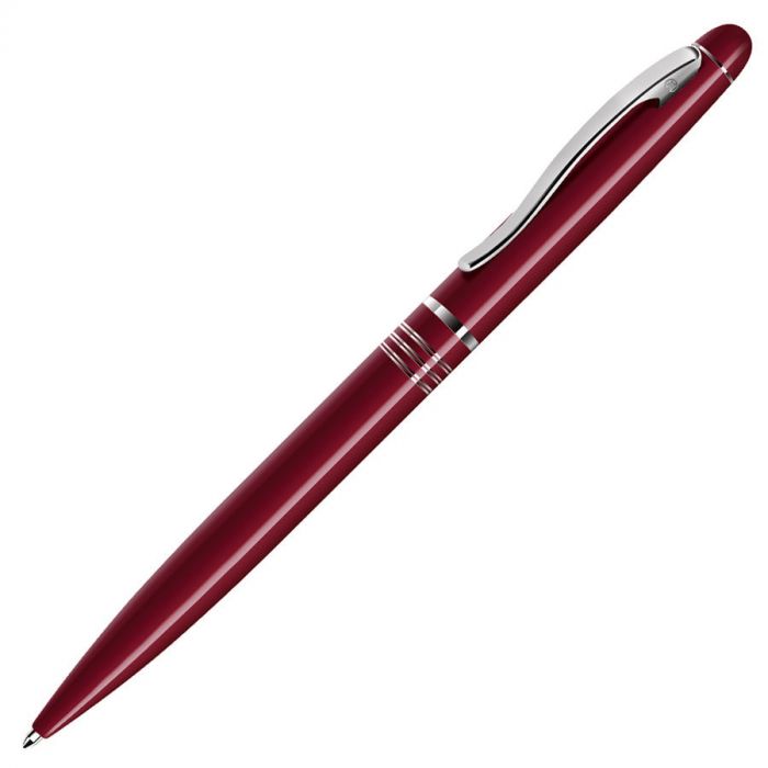 Ручка шариковая GLANCE, красный, серебристый