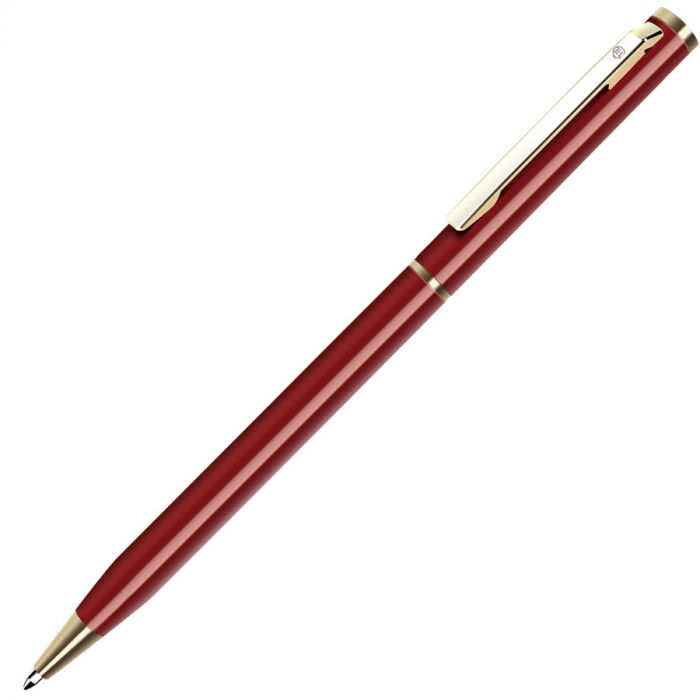 Ручка шариковая SLIM, бордовый, золотистый