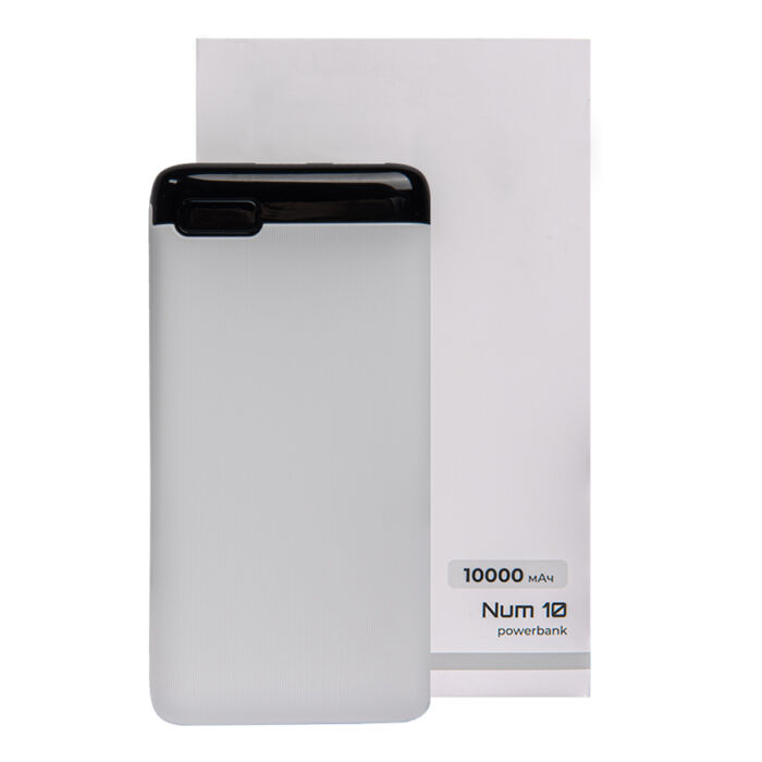 Универсальный аккумулятор OMG Num 10 (10000 мАч), белый
