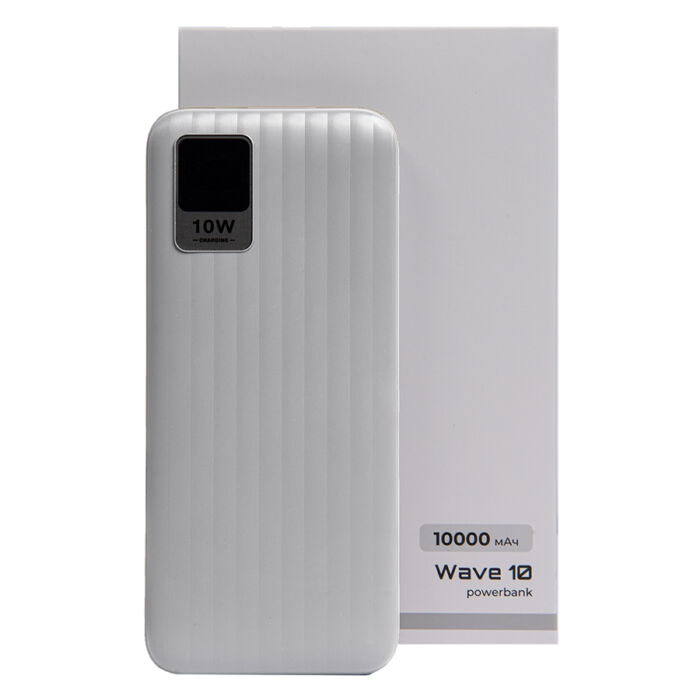 Универсальный аккумулятор OMG Wave 10 (10000 мАч), белый