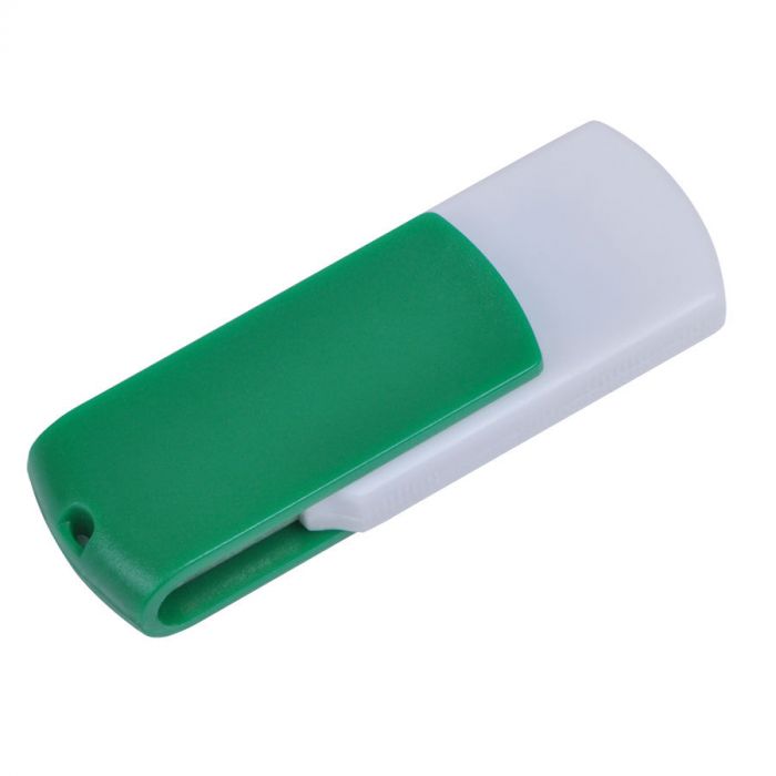 USB flash-карта Easy (8Гб), зеленый, белый