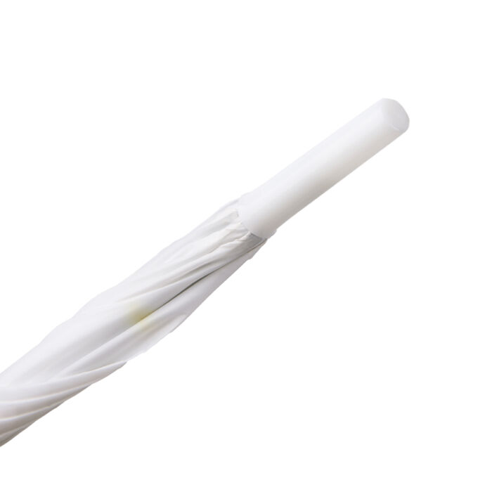 Зонт-трость с пластиковой ручкой, белый