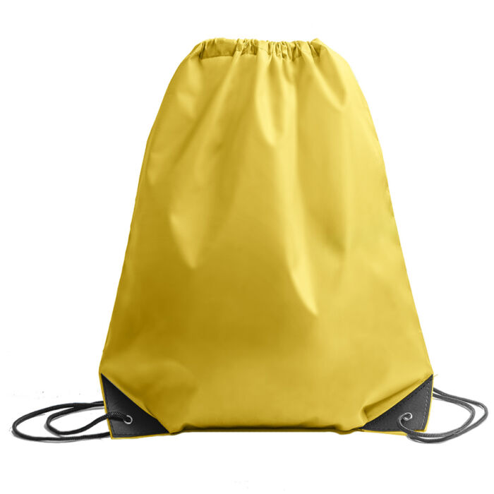 Рюкзак мешок с укреплёнными уголками BY DAY, желтый