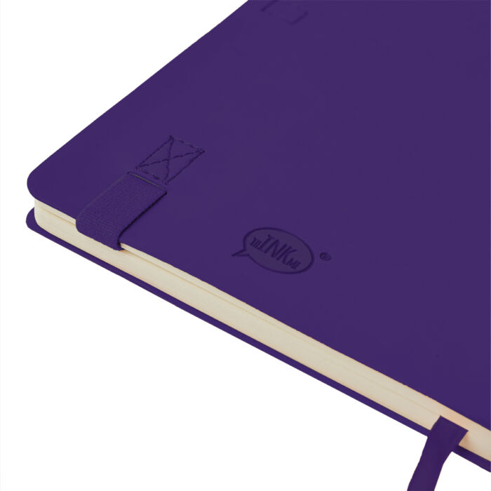 Бизнес-блокнот GRACY на резинке, фиолетовый