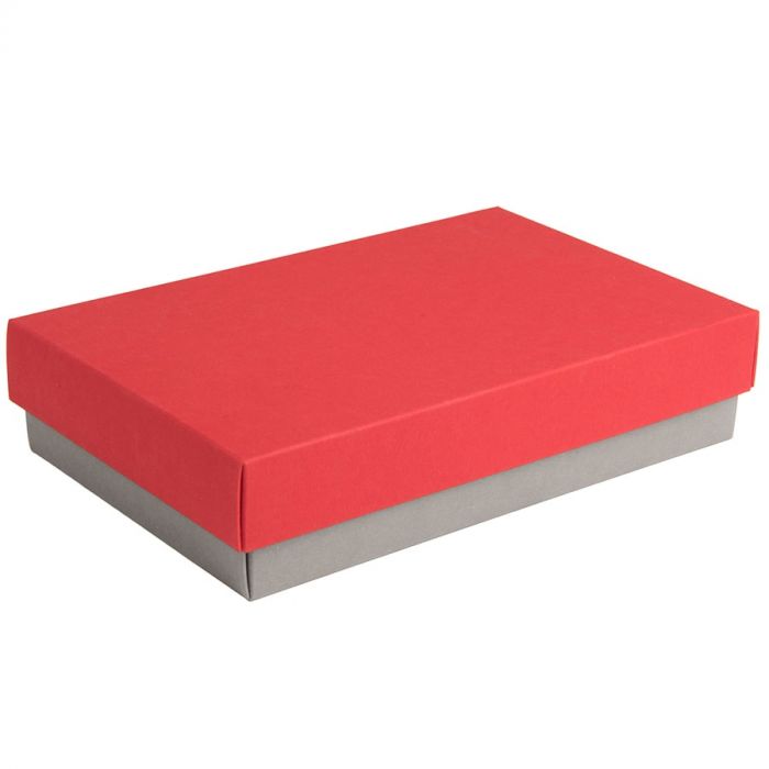 Коробка подарочная CRAFT BOX размер 17, серый, красный