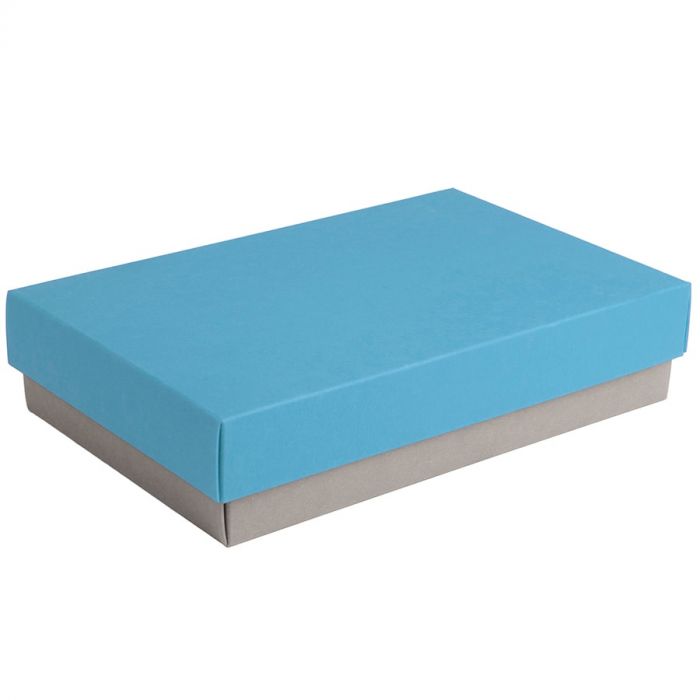 Коробка подарочная CRAFT BOX размер 17, серый, голубой