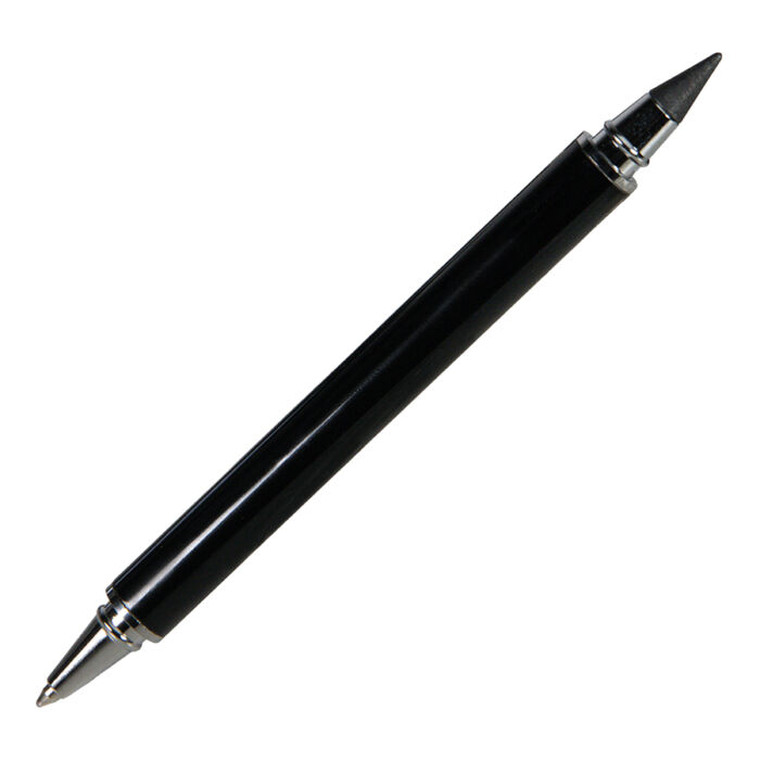 Ручка шариковая + карандаш вечный 2 в 1, черный