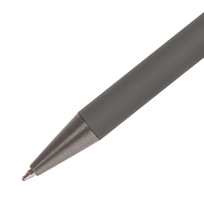 Ручка шариковая FACTOR, серый меланж, темно-серый