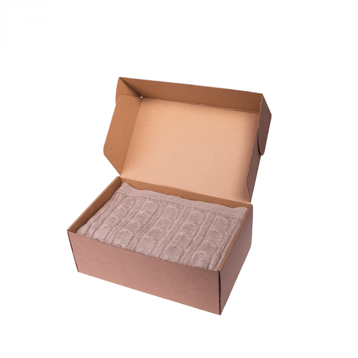 Коробка подарочная размер 40 х 25 х 15 см, бежевый