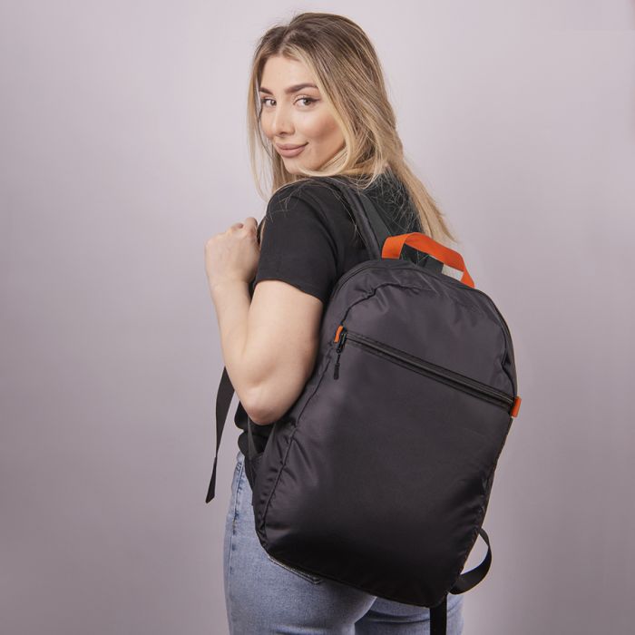 Рюкзак INTRO с ярким подкладом, оранжевый, черный