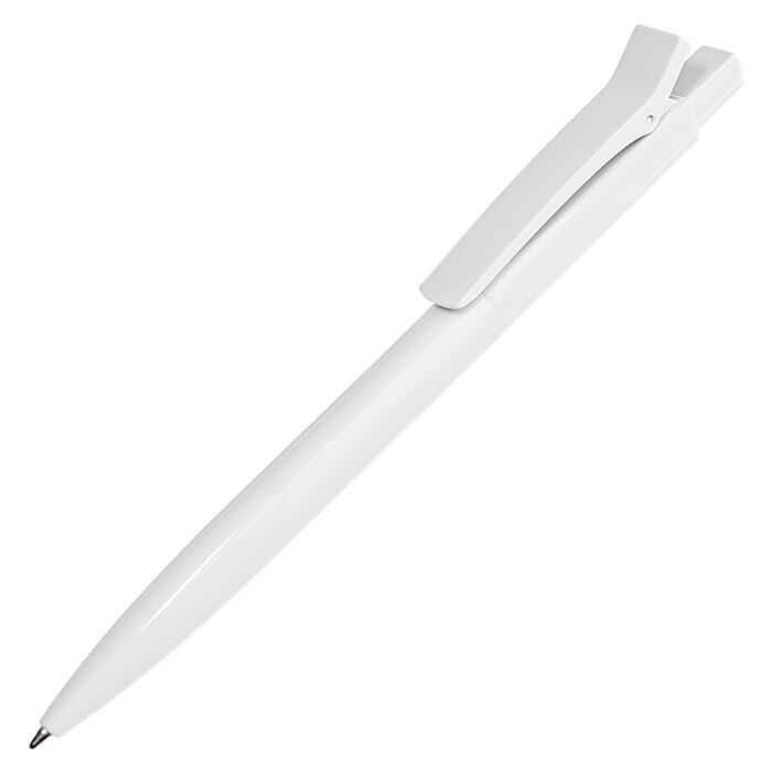 Ручка шариковая N22 с клипом-прищепкой, белый