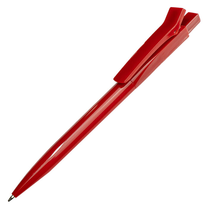 Ручка шариковая N22 с клипом-прищепкой, красный